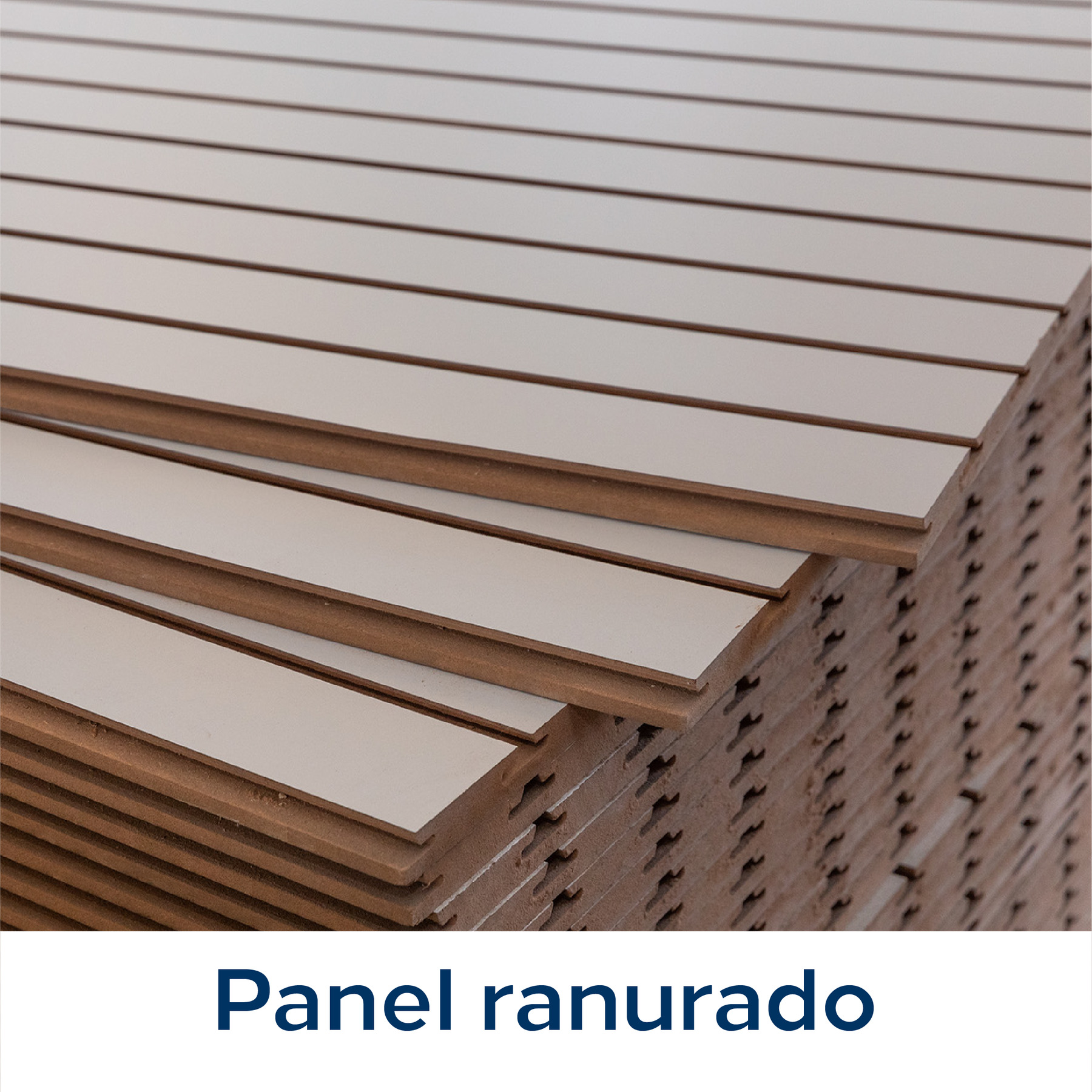 Panel ranurado